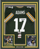 Framed Autographed/Signed Davante Adams 35x39 Green Bay Green Football Jersey JSA COA #2