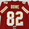 Autographed/Signed Dwayne Bowe Kansas City Red Football Jersey JSA COA by Hall of Fame Sports Memorabilia