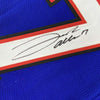 Framed Autographed/Signed Josh Allen 35x39 Buffalo Blue Football Jersey Beckett BAS COA