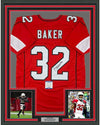 Framed Autographed/Signed Budda Baker 35x39 Arizona Red Football Jersey Beckett BAS COA