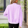 Ribbed Button-Up Knit Shacket by FitiqueFit