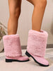 Women’s Chunky Heel Snow Boots – Warm Winter Anti-Slip Ankle Boots by FitiqueFit