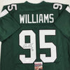 Autographed/Signed Quinnen Williams New York Green Football Jersey JSA COA
