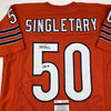 Autographed/Signed Mike Singletary HOF 98 Chicago Orange Football Jersey JSA COA by Hall of Fame Sports Memorabilia