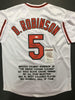 Autographed/Signed Brooks Robinson Inscribed HOF 83  Baltimore Orioles White Stat Baseball Jersey JSA COA