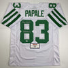 Autographed/Signed Vince Papale Invincible Philadelphia White Football Jersey Tristar COA