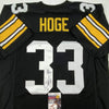 Autographed/Signed Merril Hoge Pittsburgh Black Football Jersey JSA COA by Hall of Fame Sports Memorabilia