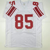 Autographed/Signed David Tyree New York White Football Jersey JSA COA