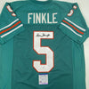 Autographed/Signed Sean Young Ray Finkle Miami Teal Ace Ventura Movie Football Jersey PSA/DNA COA by Hall of Fame Sports Memorabilia