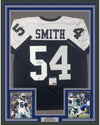 Framed Autographed/Signed Jaylon Smith 35x39 Dallas Thanksgiving Day Football Jersey PSA/DNA COA
