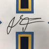Framed Autographed/Signed Thomas Davis Sr. 35x39 Los Angeles LA Dark Blue Football Jersey JSA COA