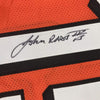 Framed Autographed/Signed John Ross III 35x39 Cincinnati Orange Football Jersey JSA COA
