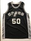 Autographed/Signed David Robinson San Antonio Spurs Black Basketball Jersey PSA/DNA COA