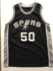 Autographed/Signed David Robinson San Antonio Spurs Black Basketball Jersey PSA/DNA COA