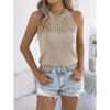 Women’s Summer Halter Tank Top – Sleeveless Racerback Knit Sweater Vest by FitiqueFit