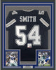 Framed Autographed/Signed Jaylon Smith 35x39 Dallas Dark Blue Football Jersey PSA/DNA COA