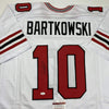 Autographed/Signed Steve Bartkowski Atlanta White Football Jersey JSA COA