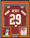 Framed Autographed/Signed Eric Berry 35x39 Kansas City Red Football Jersey PSA/DNA COA