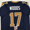 Autographed/Signed Robert Woods Los Angeles LA Dark Blue Football Jersey JSA COA