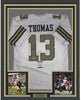 Framed Autographed/Signed Michael Thomas 35x39 New Orleans Color Rush Football Jersey Beckett BAS COA
