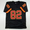 Autographed/Signed Dante Hall Kansas City Black Football Jersey JSA COA