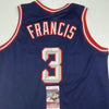Autographed/Signed Steve Francis Houston Blue Basketball Jersey JSA COA by Hall of Fame Sports Memorabilia