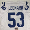 Autographed/Signed Darius Shaquille Leonard Indianapolis White Football Jersey JSA COA