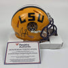 Autographed/Signed Joe Burrow LSU Tigers College Football Mini Helmet Fanatics COA
