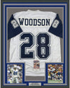 Framed Autographed/Signed Darren Woodson 35x39 Dallas Color Rush Football Jersey JSA COA