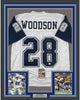 Framed Autographed/Signed Darren Woodson 35x39 Dallas Color Rush Football Jersey JSA COA