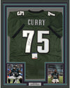 Framed Autographed/Signed Vinny Curry 35x39 Philadelphia Green Football Jersey PSA/DNA COA