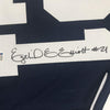 Framed Autographed/Signed Ezekiel Elliott 35x39 Dallas Thanksgiving Day Football Jersey Beckett BAS COA
