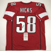 Autographed/Signed Jordan Hicks Arizona Red Football Jersey JSA COA