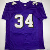 Autographed/Signed Ricky Williams Baltimore Purple Football Jersey Beckett BAS COA