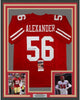 Framed Autographed/Signed Kwon Alexander 35x39 San Francisco Red Football Jersey JSA COA