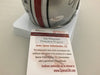Autographed/Signed Carlos Hyde Ohio State Buckeyes Football Mini Helmet JSA COA