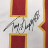 Autographed/Signed Tony Gonzalez Kansas City Red Football Jersey JSA COA