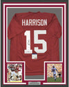 Framed Autographed/Signed Ronnie Harrison 35x39 Alabama Red College Football Jersey PSA/DNA COA
