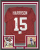 Framed Autographed/Signed Ronnie Harrison 35x39 Alabama Red College Football Jersey PSA/DNA COA