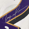 Autographed/Signed Ray Lewis Baltimore White Football Jersey JSA COA