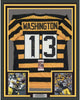 Framed Autographed/Signed James Washington 35x39 Pittsburgh Bumble Bee Football Jersey JSA COA