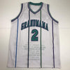Autographed/Signed Larry Johnson Charlotte White Stat Basketball Jersey PSA/DNA COA