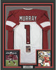Framed Autographed/Signed Kyler Murray 35x39 Arizona White Football Jersey JSA COA