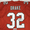 Autographed/Signed Kenyan Drake Miami Orange Football Jersey JSA COA