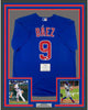 Framed Autographed/Signed Javier Baez 35x39 Chicago Cubs Blue Authentic Nike Baseball Jersey Fanatics COA
