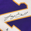 Autographed/Signed Lonzo Ball Los Angeles LA Purple Basketball Jersey Beckett BAS COA