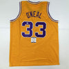 Autographed/Signed Shaquille Shaq O'Neal LSU Yellow Basketball Jersey Beckett BAS COA