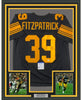 Framed Autographed/Signed Minkah Fitzpatrick 35x39 Pittsburgh Color Rush Football Jersey PSA/DNA COA