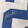 Framed Autographed/Signed Christian Laettner 35x39 Duke Blue Devils White College Basketball Jersey JSA COA