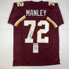 Autographed/Signed Dexter Manley Washington Burgundy Football Jersey JSA COA by Hall of Fame Sports Memorabilia